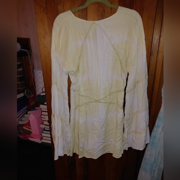 Jen's Pirate Booty Tie Dye Florence Tunic/Dress Neon Green/Yellow NWOT - Picture 10 of 14